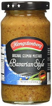 Hengstenberg Bavarian Style Sweet Mustard, 8.3 Ounce (Pack of 6)