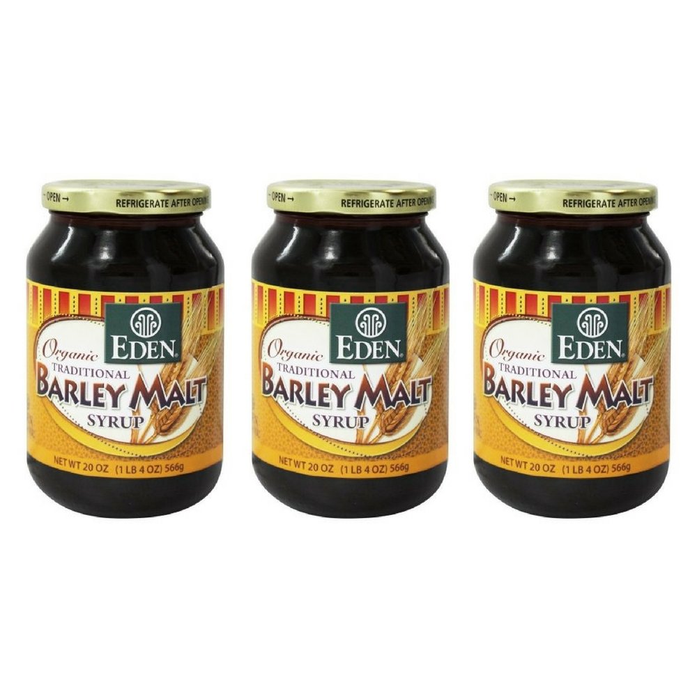 Eden Foods Organic Barley Malt Syrup 20 Ounce - Pack 3