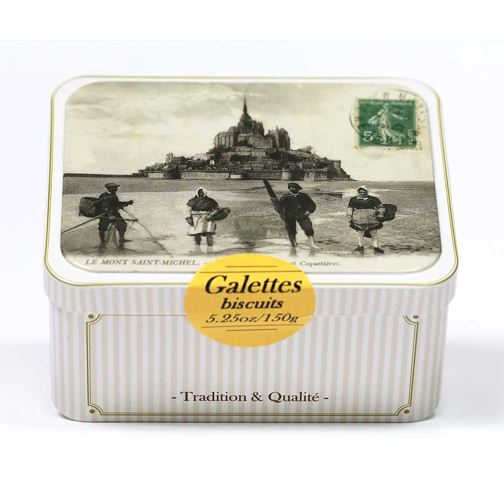Maison Peltier, French Butter Cookies (Galettes), 150g Tin