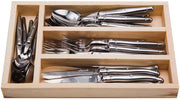 Jean Dubost Piece Everyday Flatware Set With Handles In a Tray