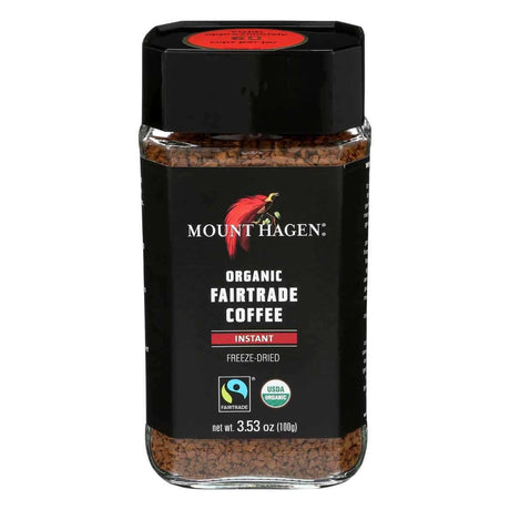 Mount Hagen Organic Freeze Dried Instant Coffee, 3.53-Ounce Jars (Pack of 6)