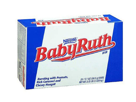 Baby Ruth Milk Chocolate Candy Bars, 2.1 Ounce Bar - Pack of 24