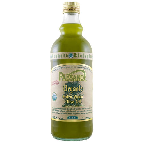 Paesano Usda Organic Sicilian Extra Virgin Olive Oil - 34oz. Bottle (Pack of 2)