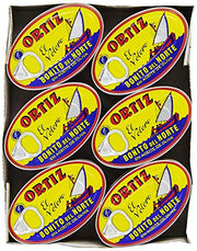 Ortiz Tuna in Olive Oil 3.95 Oz Oval Tin Pack of 6 Kosher