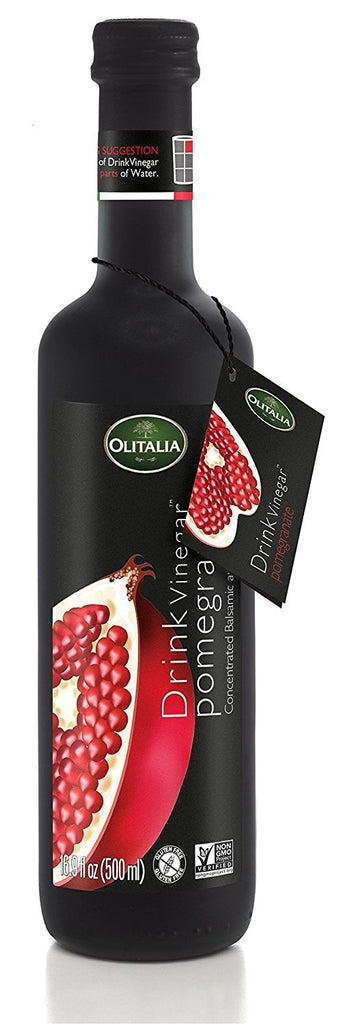 Olitalia Drink Vinegar, Fruit Infused Balsamic Vinegar (Pomegranate)