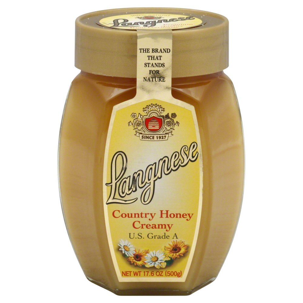 Langnese Country Creamy Honey, 17.6oz Glass Jars (Pack of 10)