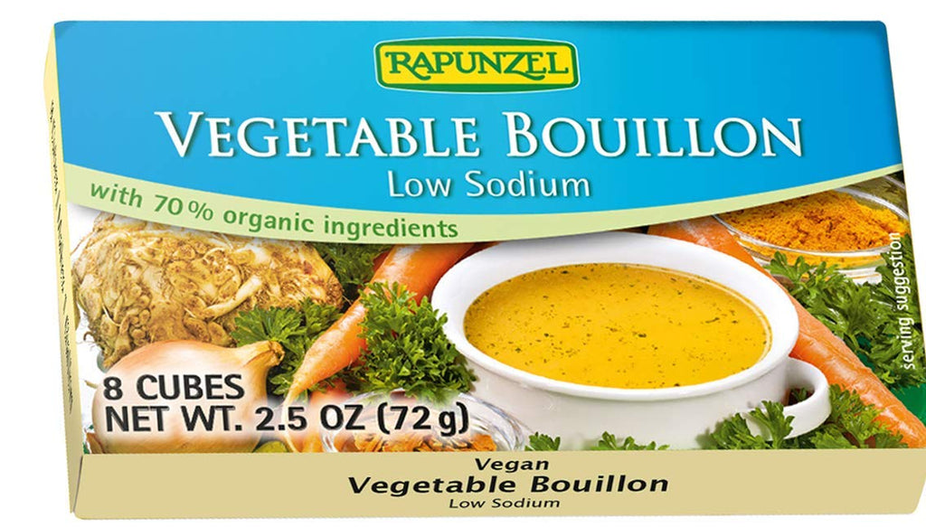 Rapunzel - Vegetable Bouillon Cubes - No Salt Added, 2.4 oz by Rapunzel