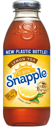 Snapple Iced Tea With Lemon, 16oz Bottle (Pack of 8, Total of 128 Fl Oz)