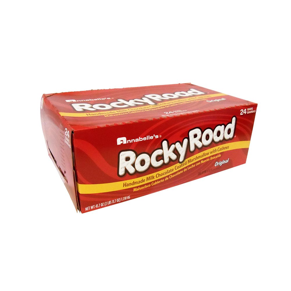 ANNABELLE CANDY ROCKY ROAD 51 G./1.82 OZ 24 BARS by Leadoff