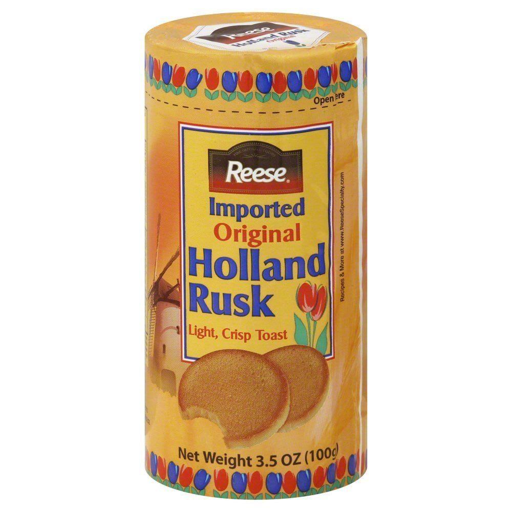 Reese Holland Rusk Light, Crisp Toast, 3.5-Ounce Package (Pack of 6)