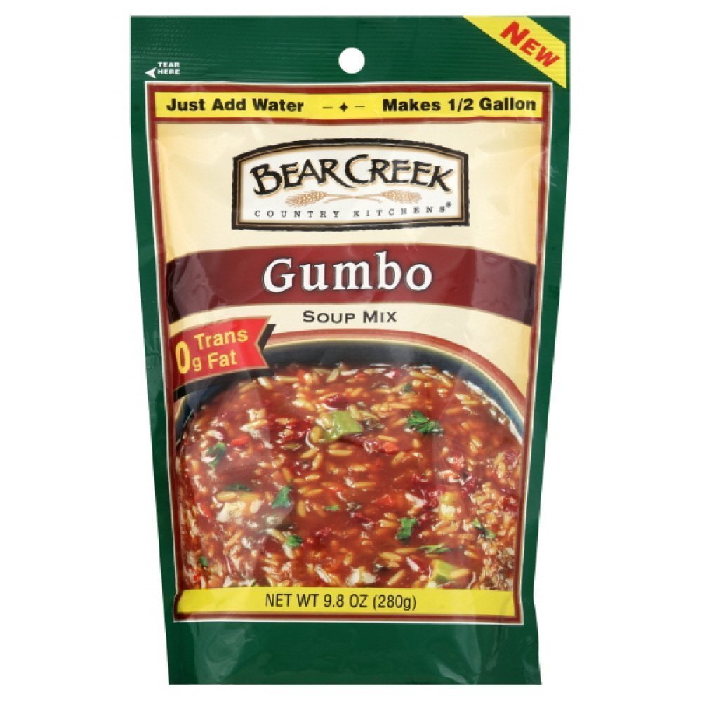 Bear Creek Country Kitchens Gumbo Soup Mix, 9.8 Ounce Bags (Pack of 6)