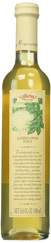2 Pack D'arbo Elderflower Syrup 500 ml Each (Pack of 2 )