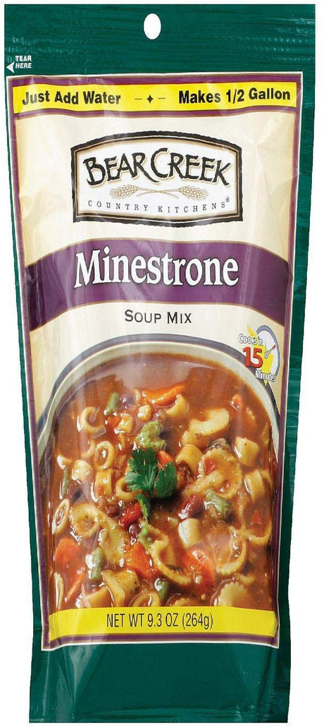 Bear Creek Soup Mix Minestrone 9.3 OZ (Pack of 6)