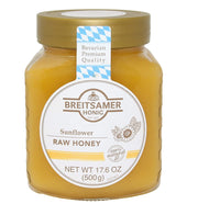 Breitsamer Sunflower Raw Honey Jar, 17.6 Ounce