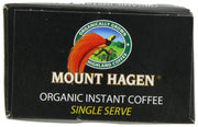 Mount Hagen Organic Instant Regular Coffee, 25 Count Single Serve packet