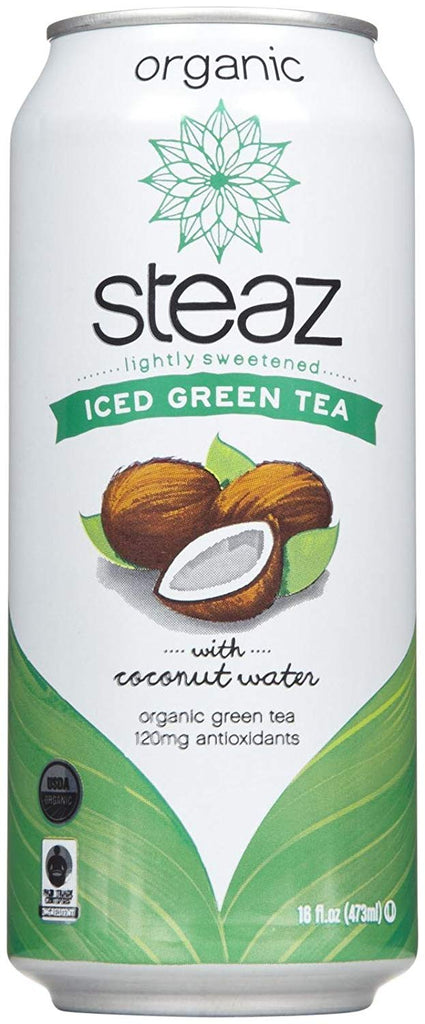 Steaz - Lightly Sweetened Iced Green Tea With Coconut Water