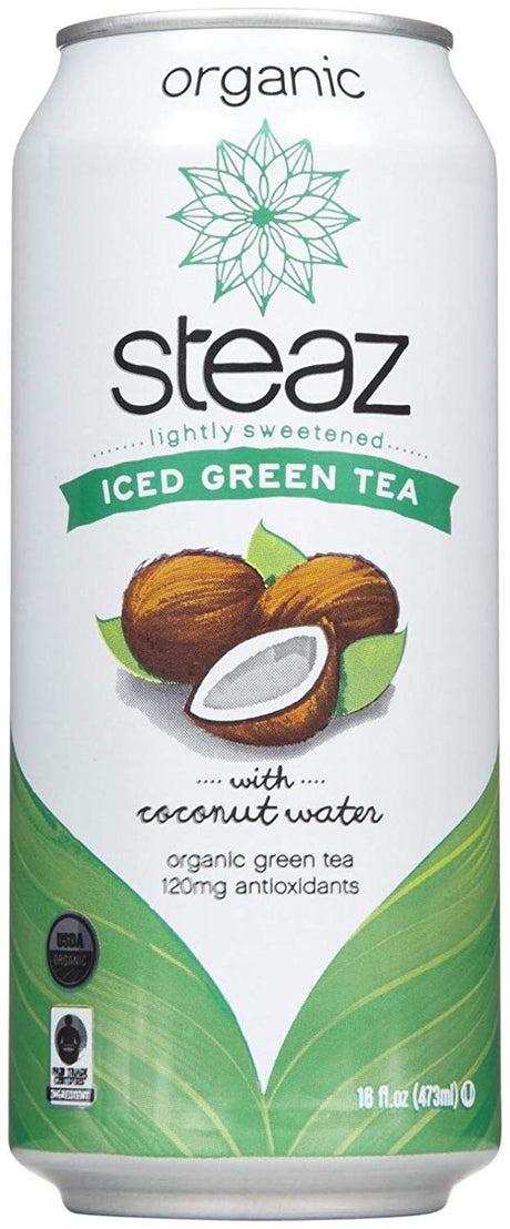 Steaz - Lightly Sweetened Iced Green Tea With Coconut Water