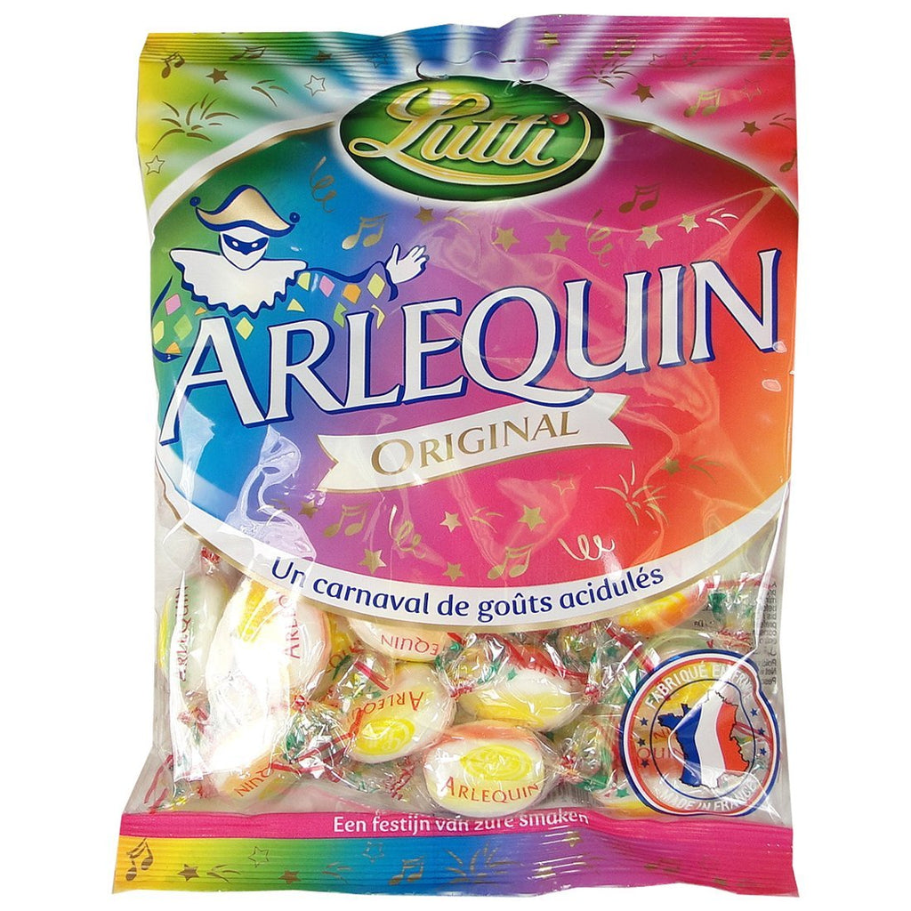 Lutti Arlequin Candies in Bag, 150 gr or 3.3 oz,Two Pack