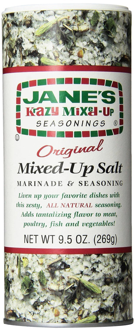 Jane's Krazy Seasonings Mixed Up Salt Canister, 9.5 Ounce