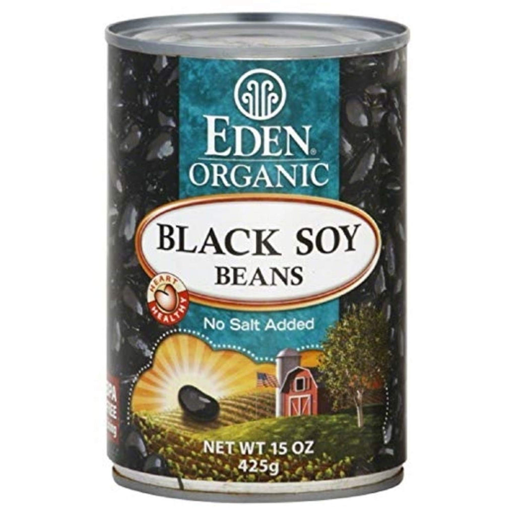 Eden Foods Organic Black Soy Beans No Salt Added, 15 OZ