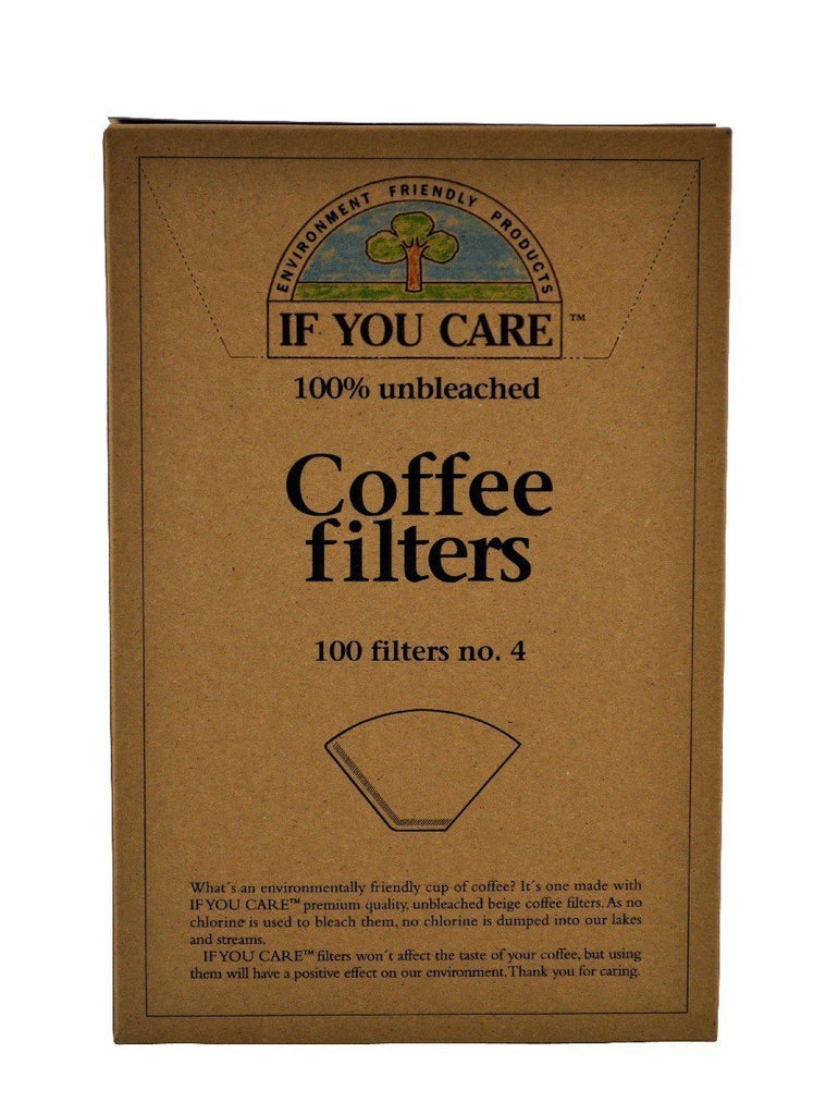 If You Care Unbleached Coffee Filters, #4 cone, 100 count.