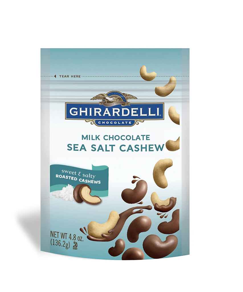 Ghirardelli Milk Chocolate, Sea Salt Cashew, 4.8 Ounce
