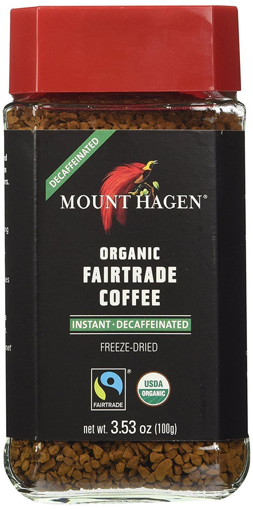 Mount Hagen, Organic Fairtrade Coffee, Instant, Decaffeinated, 3.53 oz (100 g) Mount Hagen, Organic Fairtrade Coffee, Instant, Decaffeinated, 3.53 oz (100 g)
