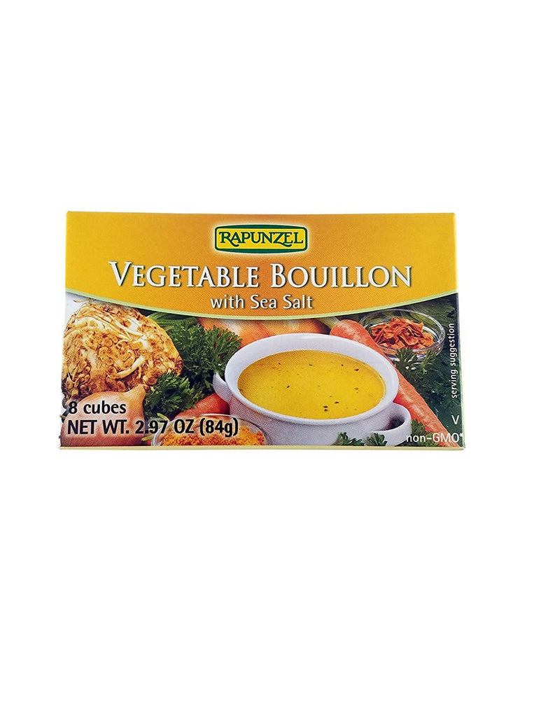 Rapunzel Vegan Vegetable Bouillon with Sea Salt, 8 Cubes, 2.97-Ounce Packages (Pack of 6)