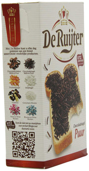 Deruyter Chocoadehagel Puur (Dark Chocolate Sprinkles), 14-Ounces Boxes