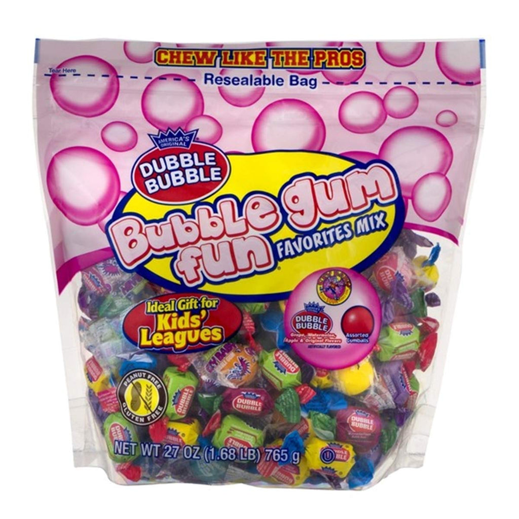Dubble Bubble Bubble Gum Fun Favorites Mix, 27 oz Bag