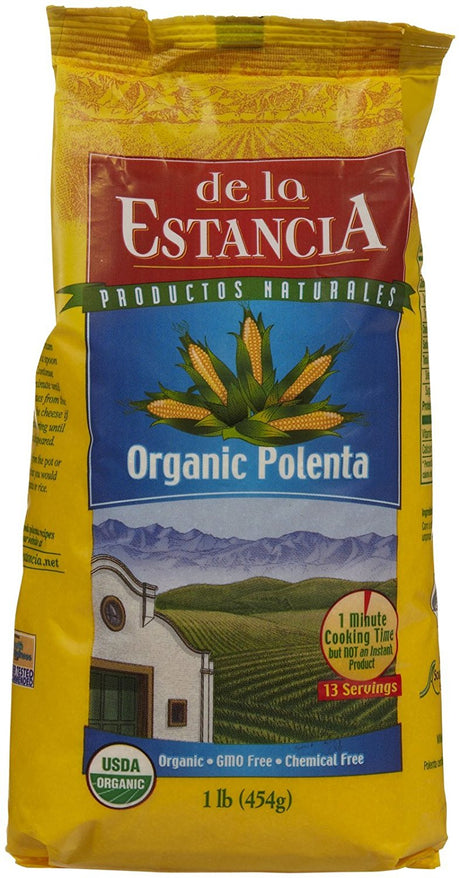 De La Estancia Organic Polenta, 1 lb