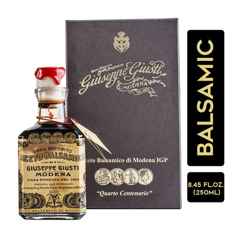 Giuseppe Giusti 4 Gold Medals "Quarto Centenario" Champagnottina Traditional Balsamic Vinegar of Modena Aged Over 15 Years Old, 100ml