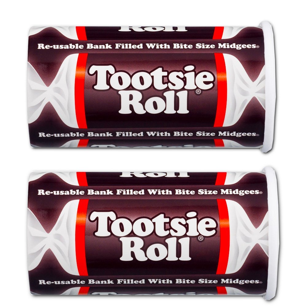 Tootsie Roll Bank, 4oz (Pack of 2)
