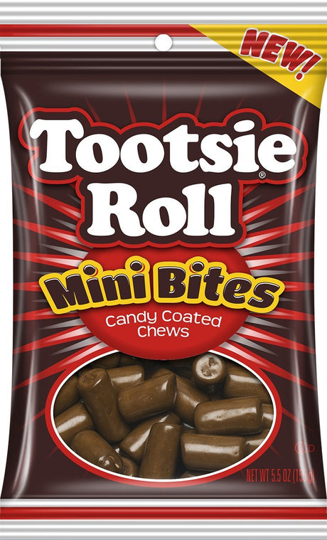 Tootsie Roll Mini Bites Candy Coated Pieces, 5.5 oz, Pack of 3