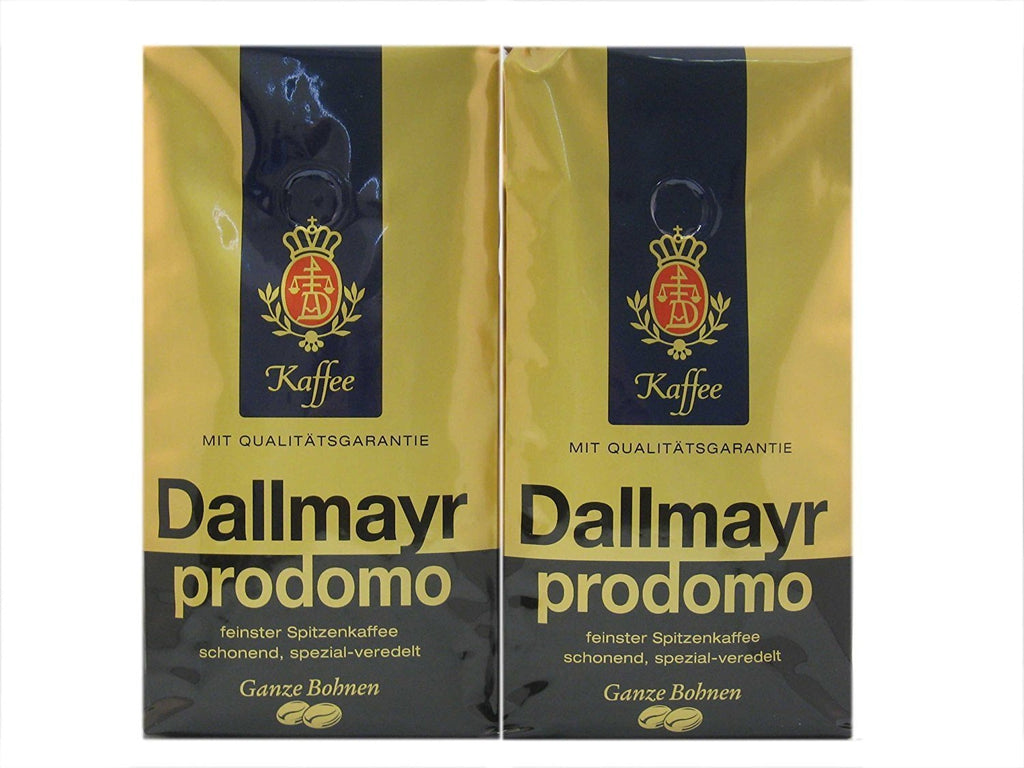 Dallmayr Prodomo Whole Beans Coffee 2 Packs X 17.6oz/500g
