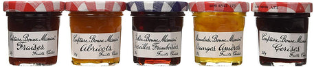 Bonne Maman Assorted Mini Jams - Strawberry, Apricot, Raspberry, Orange Marmalade, Cherry - 8.82 ounces total