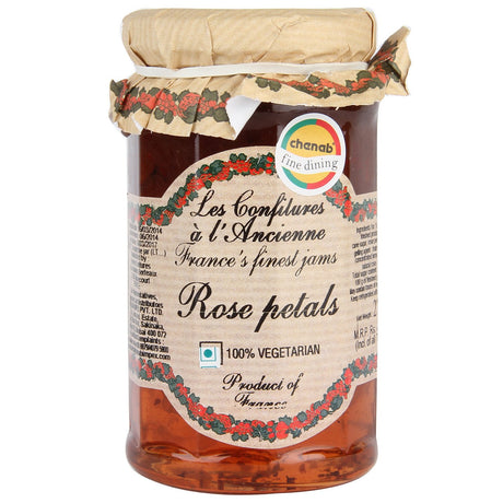 Rose Petal Jam Andresy All natural French jam pure sugar cane 9 oz jar Confitures a l'Ancienne