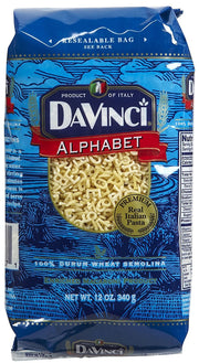 Da Vinci Alphabet Pasta - 12 oz (Pack of 1)