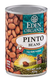 Eden Organic Pinto Beans, No Salt Added, 15-Ounce Cans