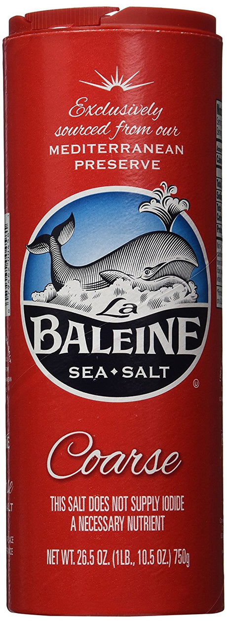 La Baleine Coarse Sea Salt, 26.50 ounce each (Pack of 2), flavor taste coarse