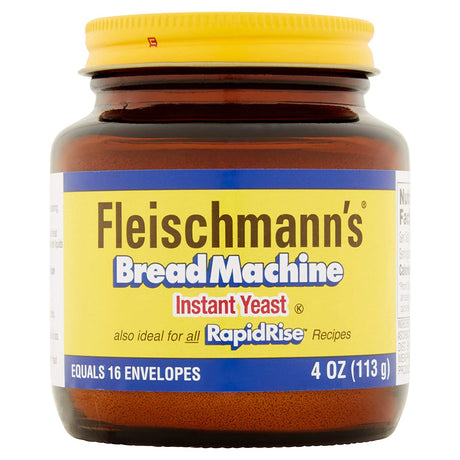 Fleischmann's Bread Machine Yeast, Also Ideal for All Rapid Rise Recipes, Equals 16 Envelopes
