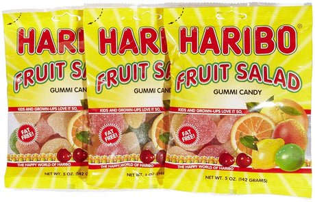 Haribo Gummi Fruit Salad 5 oz. - 3 packs