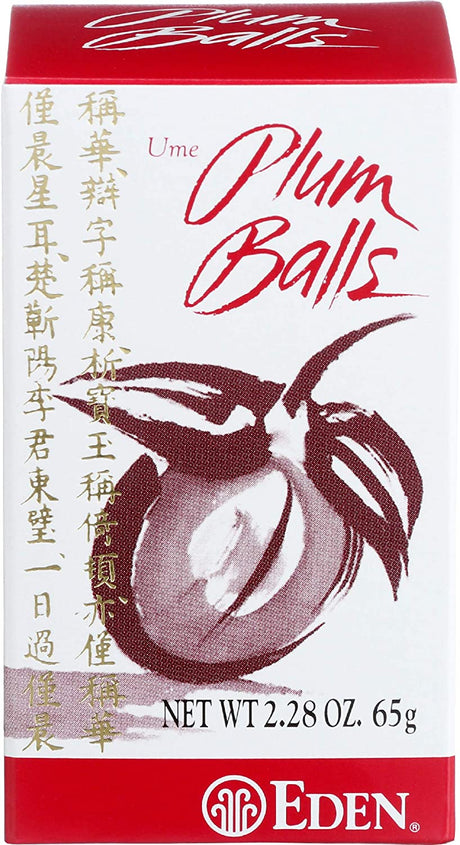 Eden Plum Balls, 2.28-Ounce Box