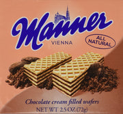 Manner Wafers Chocolate - 2.54 oz. - 12ct.