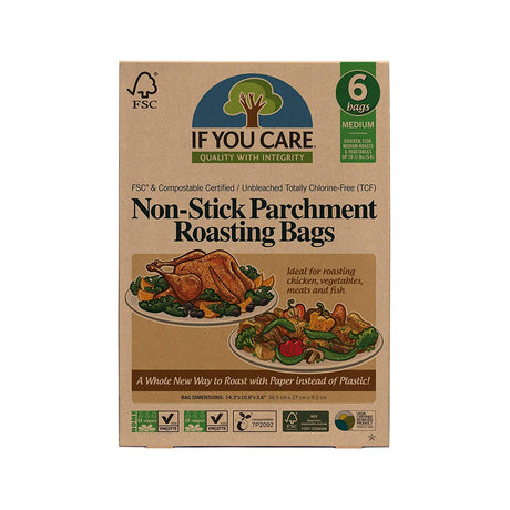 IF YOU CARE Non-Stick Parchment Roasting Bags, Medium