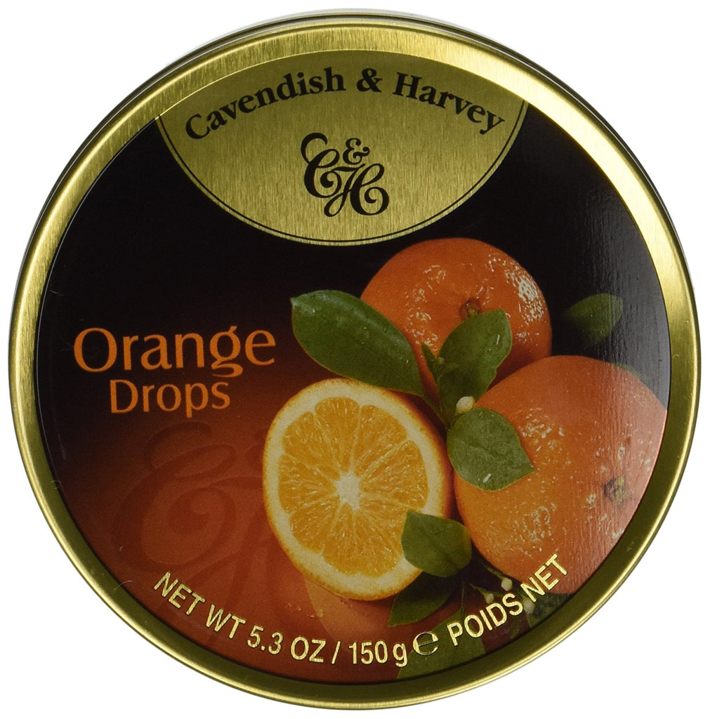 Cavendish & Harvey Candy Tin Orange, 5.3 oz (Pack of 12)