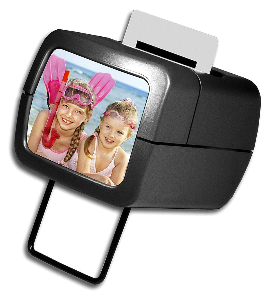 AP Photo Illuminated Slide Viewer Battery Operated & Pressure Activated Transparency Viewer for 2x2 & 35mm Photographs, Film, Pictures Tabletop & Handheld Portable Device| Made In Europe
