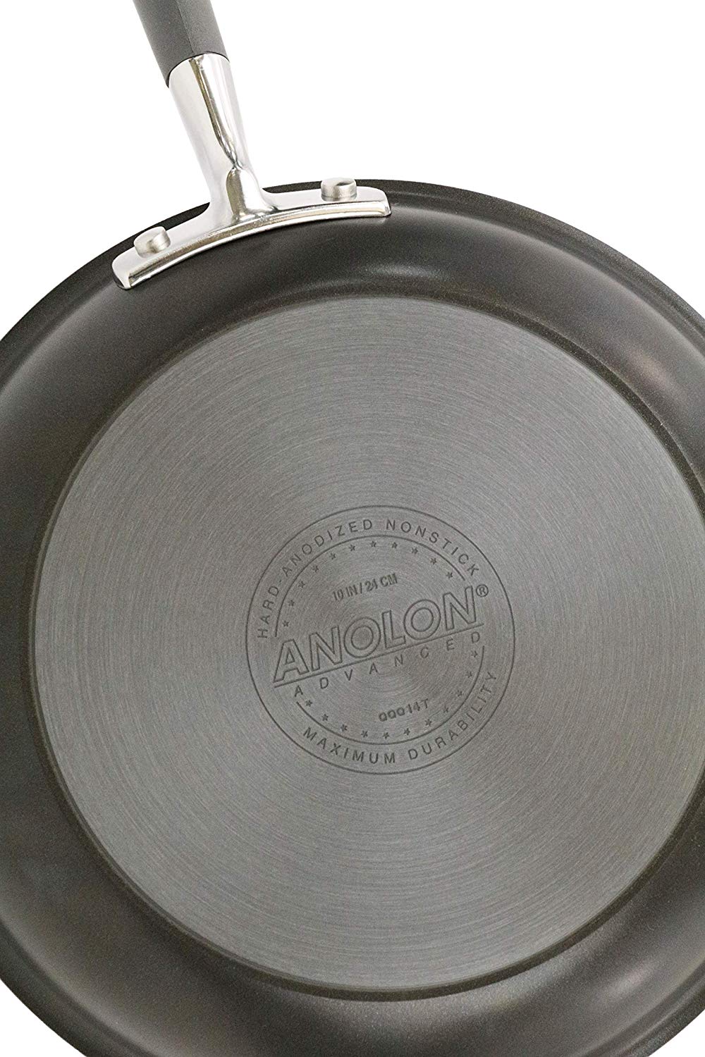 Anolon Advanced Hard-Anodized Nonstick French Skillet (10 & 12 - inch, Pewter)