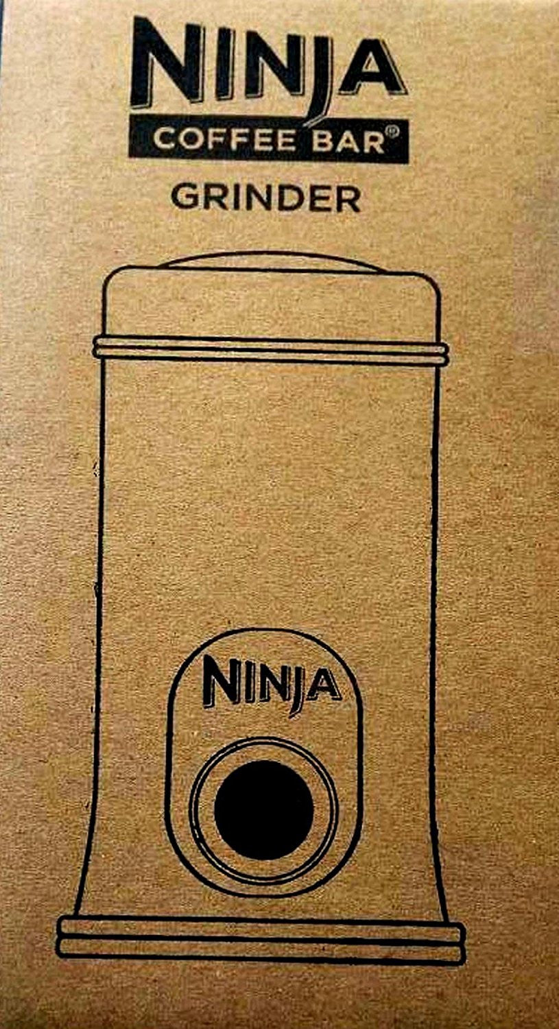 Ninja Coffee Bar Stainless Steel Safety Lock Push-Button Bean Grinder