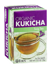 Eden Twig Tea, Tea Bags, Kukicha, Eden Organic 1.12-Ounce Boxes (Pack of 12)